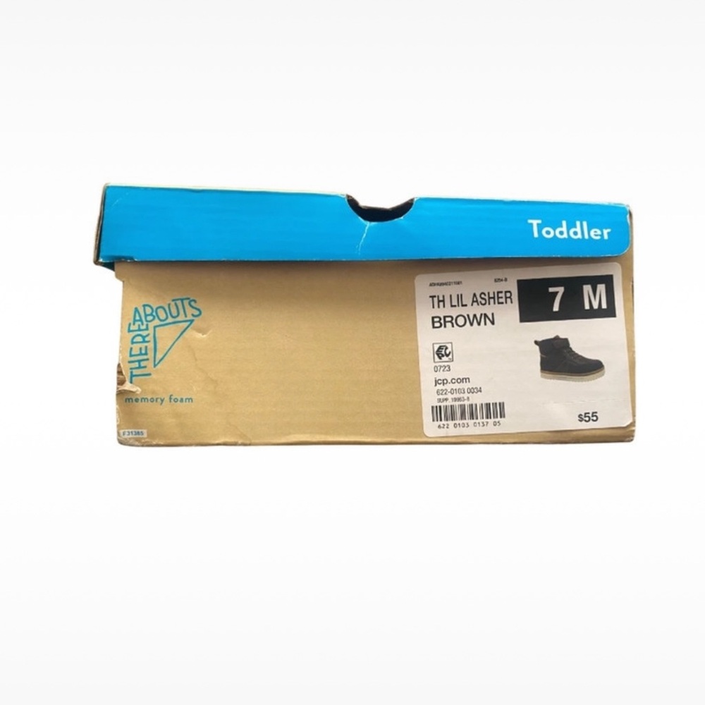 Thereabouts The Lil Asher Toddler Brown Boots Size 7